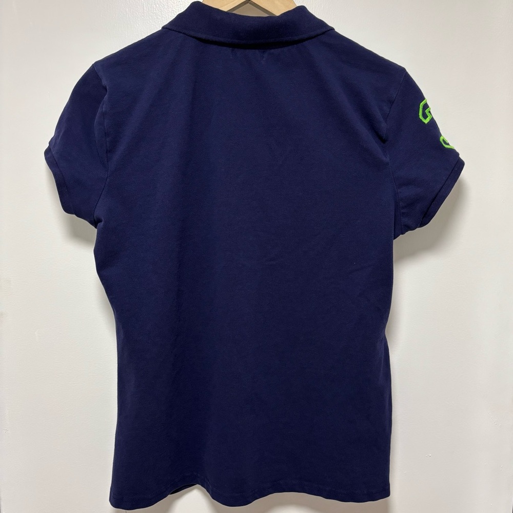 U.S. Polo Assn. women's polo with neon green details, large - Picture 2 of 10